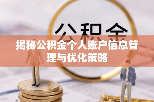 汝阳揭秘公积金个人账户信息管理与优化策略