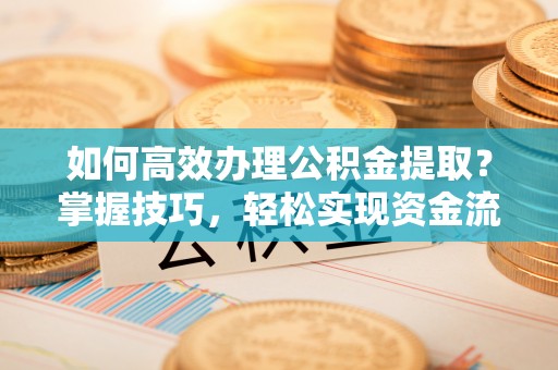 汝阳如何高效办理公积金提取？掌握技巧，轻松实现资金流动