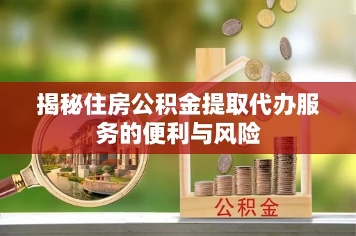 汝阳揭秘住房公积金提取代办服务的便利与风险